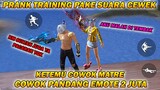 KETEMU COWOK MATRE DI TRAINING , PRANK PAKE SUARA CEWEK, DIA MALAH NEMBAK AKU