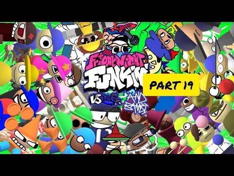 FNF vs Dave and Bambi ALL Characters Name PART 19 | Manny, Universal Collision, Chartin, Venture