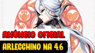 ARLECCHINO ANUNCIADA OFICIALMENTE PARA A 4.6 DO GENSHIN IMPACT