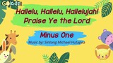 Hallelujah Praise Ye the Lord Minus One with Lyrics