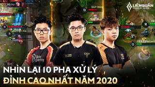 10 pha xử lý nức lòng người xem của tuyển thủ Việt Nam | Top Highlights 2020 - Liên Quân Mobile