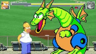 AN Mugen #312: Homer Simpson VS Bowling Ball, Baseballman, The Moon, Chomper