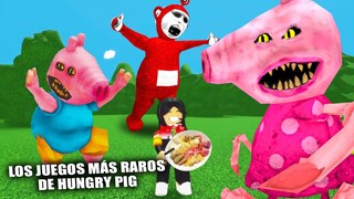 LOS JUEGOS MÁS RAROS DE Hungry Pig ROBLOX | PEPPA PIG.EXE UPDATE| Hungry Mouse | Hungry Tubbies