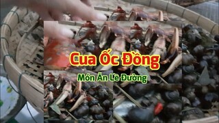 Món Ăn Lề Đường Long Xuyên  Cua Ốc Đồng Luộc Sẵn