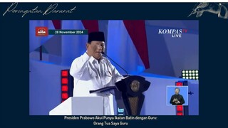 Pernyataan Prabowo untuk Guru Memiliki Ikatan Batin