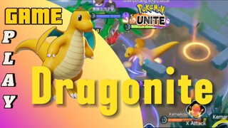 Game Play Santuy, menggunakan pokemon Dragonite. Pokemon Unite