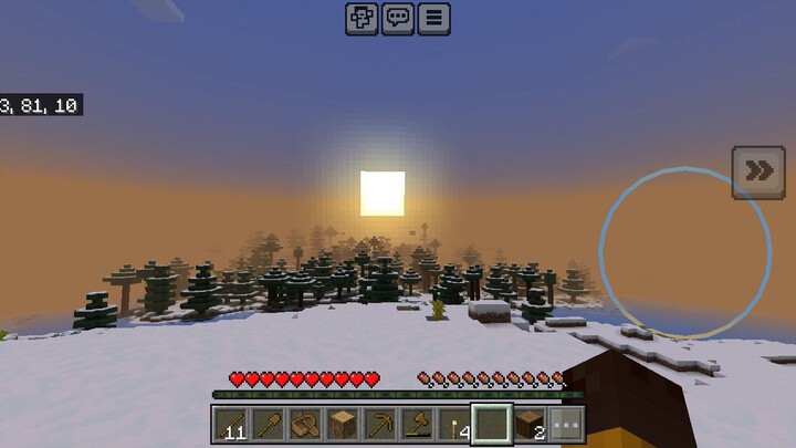 sunset on my new world, no shader