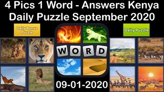 4 Pics 1 Word - Kenya - 01 September 2020 - Daily Puzzle + Daily Bonus Puzzle - Answer - Walkthrough