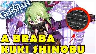 KUKI SHINOBU É ÚNICA! PRIMEIRA HEALER ELECTRO DO JOGO - GENSHIN IMPACT