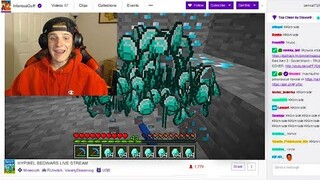 giving a streamer a Fortune 30,000 pickaxe while he's live...