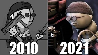 Evolution of Sanford (Madness Combat) in Games [2010-2021]