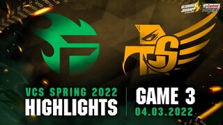 Highlights TF vs SKY [Ván 3][VCS Mùa Xuân 2022][04.03.2022]