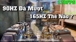 Call of Duty Mobile | Trải Nghiệm Game 120FPS Kết Hợp 90HZ Đã Mượt - 165HZ Thì Nó Sẽ Thế Nào ?