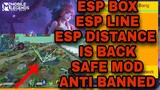 Latest | Mobile Legends : Bang Bang | ESP BOX | ESP LINES | ESP DISTANCE | SAFE MOD | 100% Tested