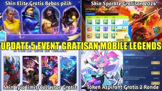 UPDATE 5 EVENT GRATISAN MOBILE LEGENDS 2024! EVENT ASPIRANTS, SKIN SPARKLE GRATIS, SKIN ELITE GRATIS