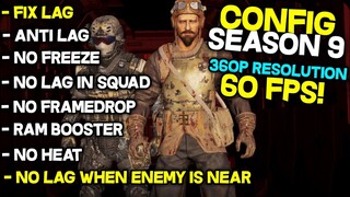 360p CONFIG COD MOBILE FIX LAG SMOOTH EXTREME 90 FPS | COD MOBILE FIX LAG SEASON 9