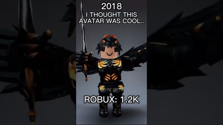 My Roblox avatar evolution.. 🤑😳 #roblox #shorts