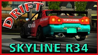 NISSAN SKYLINE GT-R R34 DRIFT CAR TUTORIAL | Car Parking Multiplayer | New Update 4.7.0 | zeti