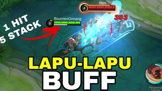 LAPU-LAPU BUFF 1 HIT 5 STACK PASIF‼️ PATCH NOTE 1.736 ADVANCE SEVER MOBILE LEGENDS