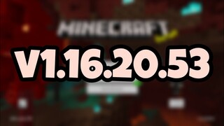 NEW MINECRAFT PE 1.16.20.53 BETA!!! Minecraft Pocket Edition Update