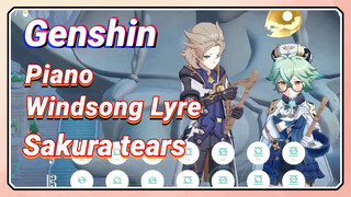 [Genshin Impact, Windsong Lyre] Bisakah main harpa selancar ini? "Sakura tears"