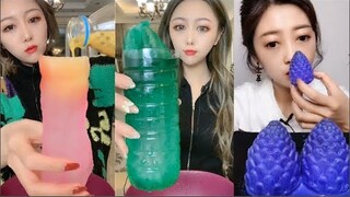 Thánh Ăn Đá Ăn Đá Lạnh Màu Sắc Hình Dạng Bất Thường Thú Vị - ASMR Ice Crunchy Eating sound#175