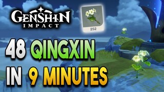 Qingxin Locations - Fast and Efficient - Ascension Materials -【Genshin Impact】