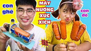 MẸ GHẺ CON CHỒNG - MÁY NƯỚNG XÚC XÍCH TỰ CHÍN CỦA CON GHẺ - HÀ SAM