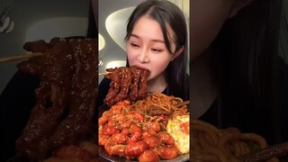 ASMR Chinese mukbang food eating Show #shorts #asmr #chinese #mukbang