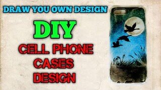 HOW to Draw Moonlight.  DIY CELL PHONE CASES DESIGN.