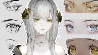 【theCecile】HOW TO DRAW ANIME EYES tutorial - Clip Studio Paint _ Cecile