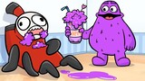 GRIMACE SHAKE Birthday // Poppy Playtime Chapter 3 Animation