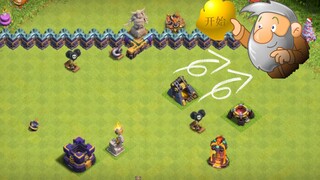 Saya bermain penambang emas di Clash of Clans