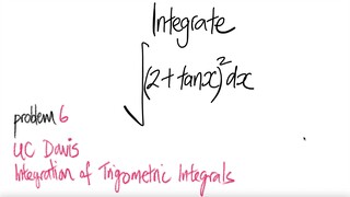 UC Davis #6: ∫ (2+tan(x))^2 dx
