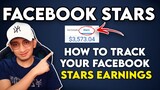 FACEBOOK STARS EARNINGS - HOW TO TRACK | TAGALOG