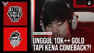 UNGGUL 10K++ GOLD TAPI DI COMEBACK? TERNYATA GARA-GARA INI! - MIC CHECK VS AE 2ND LEG MPL ID S11