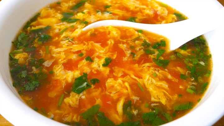 Dạy Bạn Cách Nấu Canh Trứng Cà Chua Vừa Ngon Vừa Bắt Mắt