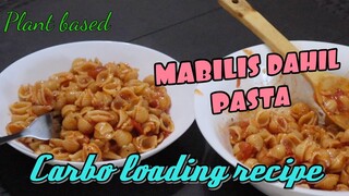 Mabilis na Pasta Recipe for athletes and Cyclist