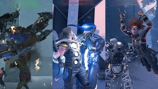 Marvel's Avengers All Heroes Takedown On Elite Enemies & Mini Bosses