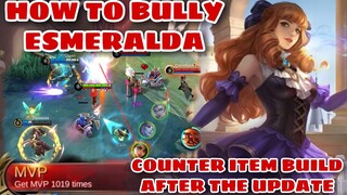 GUINEVERE BEST BUILD 2021 AFTER THE UPDATE - COUNTER ITEMS FOR ESMERALDA - TUTORIAL - MOBILE LEGENDS
