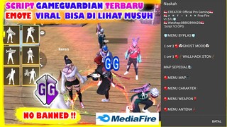 Script Gameguardian FREE FIRE "FULL EMOTE LANGKA " Plus Virtual Work Log Google dan Facebook