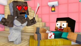 Monster School : POOR HEROBRINE AND GRANNY LOVE CURSE - Minecraft Animation