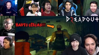 Reaksi Kaget Gamer Linda Ketauan Ngumpet & Di Kejar - Kejar Hantu Gergaji Rumah Sakit | DreadOut 2