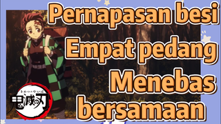 Pernapasan besi Empat pedang Menebas bersamaan