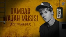 GAJAH.03: Gambar Wajah "Justin Bieber"