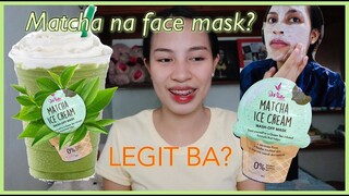 iWHITE MATCHA ICE CREAM MASK REVIEW