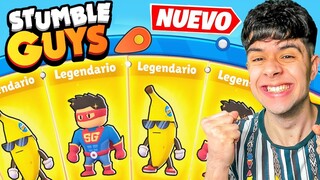 x100 GIROS por las SKINS de la ACTUALIZACIÓN en la RULETA de Stumble Guys 😱