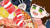 【FaFaNook Animation】Shabu-shabu mutton hotpot food/animated eating show/ASMR