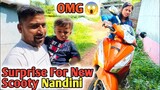 Surprise For New Scooty Nandini Prank || love marriage couple #dailyvlog #cutecouple #vlog