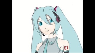 Day 7 Learning how to use drawing tablet - Hatsune Miku -